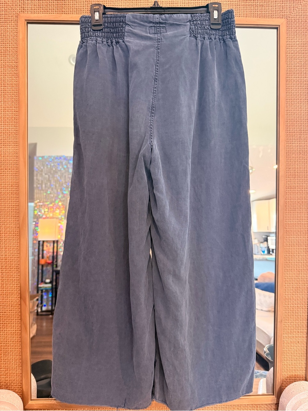 MOTHER The Bingo Fray Cropped Wide Leg Pants Medium - Picture 9 of 16